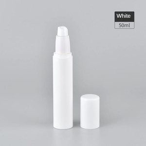 Bouteilles en PP blanches vides de 15 ml, 30 ml, 50 ml, flacon pompe sans air pour lotion, modèle LK01, impression sérigraphique - Product Image 2