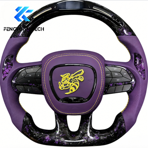 Volant en fibre de carbone pour <span class=keywords><strong>Dodge</strong></span> Charger Challenger Durango Demon <span class=keywords><strong>SRT</strong></span> Journey RT <span class=keywords><strong>Viper</strong></span> Ram TRX SXT Hellcat Scat Pack - Product Image 5