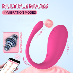 APP制御シリコンクリタラルバイブレーターウェアラブルパンティバイブレーターリモコン防水USB充電式9周波数カップル - Product Image 2