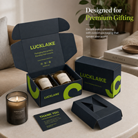 Boîte d'expédition noire de luxe au design personnalisé, emballage en carton ondulé, boîtes d'expédition noires avec logo