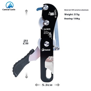 Descensor Antipánico de Aluminio CAMNAL para Cuerda de 10-12 mm, Capacidad de 300 kg, Descenso de 100 m, Utilizado en Escalada, Rescate, Arboricultura y Trabajo Aéreo - Product Image 2