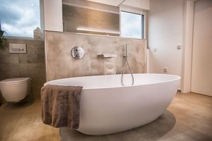 Kingkonree acrilico superficie solida <span class=keywords><strong>vasca</strong></span> da bagno portatile per adulti - Product Image 6