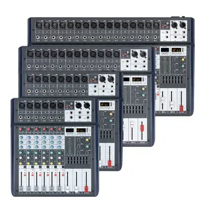 Professional stage-level mixer 6/8/12/16 channel selection + 48V USB Bluetooth multi-function audio splitter