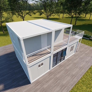 <span class=keywords><strong>Maison</strong></span> conteneur à deux étages à montage rapide avec terrasse, cabane préfabriquée pour séjour de loisirs - Product Image 5