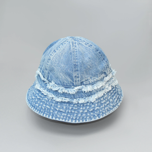 Sombrero de Pescador Vintage de Mezclilla Desgastada, Sombrero de Viaje para las Cuatro Estaciones, Sombrero de Playa para el Sol, Sombreros de Pescador Lavados al por Mayor - Product Image 3