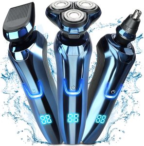 Kit de toilettage pour homme, best-seller d'usine, 3 en 1, rasoir électrique multifonctionnel, étanche, rechargeable par USB - Product Image 1