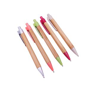 Natürlicher Öko-Kugelschreiber aus recyceltem Bambus mit individuellem Logodruck, Werbe-Kugelschreiber - Product Image 1