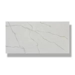 Quartz Floor Tile PXQZ190425-5 Quartz Cutting Board Calacatta White Artificial Quartz Stone