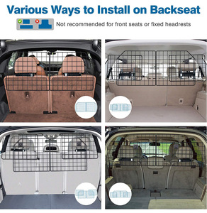New có thể điều chỉnh lớn Pet Divider rào cản nặng dây lưới phổ quát phù hợp với xe separator Dog Car rào cản - Product Image 5