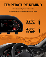 Pantalla Táctil Capacitiva HD de 12.3 Pulgadas con CarPlay Inalámbrico y Android Auto para el Tablero de Instrumentos de las Series 5 F10 F11 F12 F15 F16 F06 F07 F25 F26