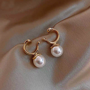 Accesorios de Plata S925 para DIY con Perlas, Joyería Vintage de Plata, Aretes con Cuentas Redondas de 7-10mm, Bandeja Vacía 20717 - Product Image 2
