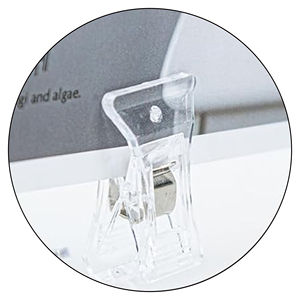 Clips transparents en plastique pour l'affichage des étiquettes de marchandises en supermarché, clips rotatifs pour l'affichage des promotions - Product Image 5