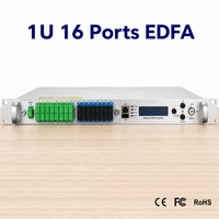 WOLCK Nouveau Amplificateur Optique EDFA 1U 16 Ports Léger et Économique 23dBm WDM JDSU Oclaro pour Réseau de Tête de Réseau HFC FTTH