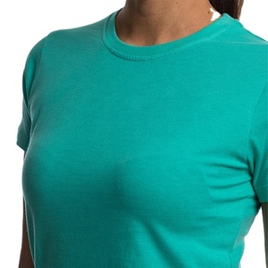 Camiseta de Yoga personalizada para mujer, ropa deportiva de manga corta con fondo recto - Product Image 2