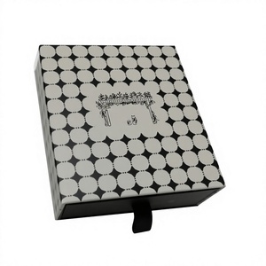 Boîte à bijoux personnalisée avec ruban coulissant, boîte en carton avec logo personnalisé, emballage pour bagues, boucles d'oreilles, colliers, emballage pour bijoux pour petites entreprises - Product Image 5