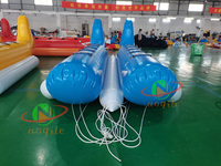 Bateau banane gonflable Requins gonflables Poissons volants Équipement de jeu d'eau à vendre