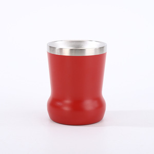 Stainless Steel Insulated Tumbler Red Belly Cup Double Wall Camping Coffee Mug Compact Mini Outdoor Use - Product Image 1