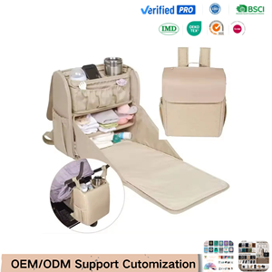 <span class=keywords><strong>Sac</strong></span> <span class=keywords><strong>à</strong></span> <span class=keywords><strong>langer</strong></span> et <span class=keywords><strong>lit</strong></span> portable pliable multifonctionnel, <span class=keywords><strong>sac</strong></span> <span class=keywords><strong>à</strong></span> dos de maman tendance avec station de change - Product Image 1