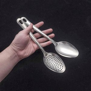 Cuchara Grande de Acero Inoxidable de Venta Caliente, Juego de Utensilios de Cocina, Cuchara para Sopa, Cuchara de Servir de Metal con Mango Largo para Buffet de Hotel, Espátula - Product Image 6