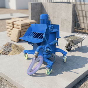 Mezcladora de Mortero Eléctrica de Alta Eficiencia y Gran Capacidad de 250 Litros para Ingeniería de Construcción, Mezcladora de Concreto Móvil - Product Image 2
