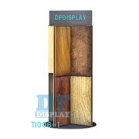 TI006 carrelage de sol en bois personnalisé, parquet stratifié, présentoir rotatif, carrelage en pierre de marbre, présentoir de salle d'exposition