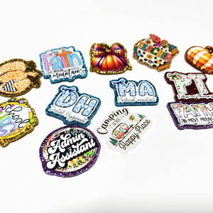 เข็มกลัดพยาบาลแบบยืดหดได้ ลายหมีวิบวับ ปรับแต่งได้ พร้อมแผ่นอะคริลิกแบนสำหรับทำเข็มกลัด DIY - Product Image 4