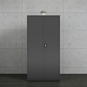 Armoire de classement en acier verrouillable pour documents de bureau avec serrure éclair et étagères réglables - Product Image 1