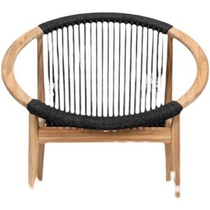Chaise de jardin moderne en bois massif, ronde, durable, pour villa, cour, balcon, terrasse - Product Image 2