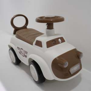Voiture à bascule pour enfants, <span class=keywords><strong>4</strong></span> roues, à piles, en plastique durable et sûr, lecteur de musique MP3, cadeau d'anniversaire unisexe - Product Image 3