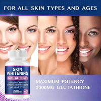 Comprimés de glutathion blanchissants pour la peau 2000 mg par dose Éliminateur de taches brunes Soin de l'hyperpigmentation Anti-âge