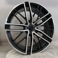 Sur mesure 12000T Forgé |   Norme DOT |   MOQ 4 S1-00071 18-24 Jantes multi-rayons noir brillant usiné pour Audi A7