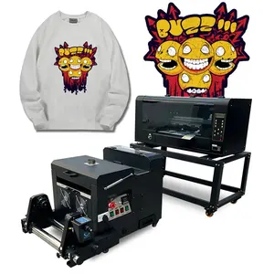 Udefine China Supplier Sweater Custom Printing Dual XP600 Printhead 30cm DTF Printer with DTF Shaker and Dryer Machine