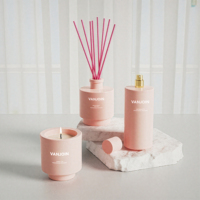 Diffuseur d'ambiance en verre avec vaporisateur, flacon d'huile parfumée pour la maison, décoration intérieure, coffrets cadeaux de luxe avec vaporisation mate solide