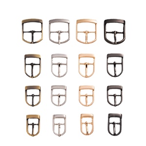 Decorativo de aleación de zinc sólido hebillas ajustables con medio centro bar pin para hombres y mujeres bolsa zapato de hombro de hardware - Product Image 4