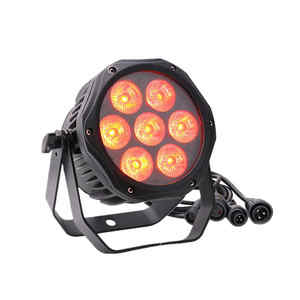 IP65防水DMX 7x18w Rgbwa Uv 6in1パー缶LEDパーライト - Product Image 1