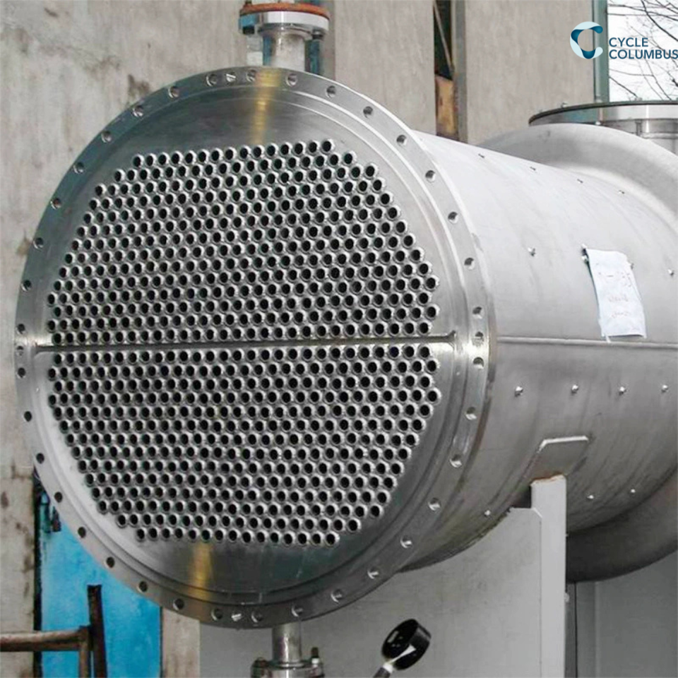 Shell Heat Condensor Image Shell and Tube Heat Exchanger Condenser, Stainless Steel, for Chemical ...