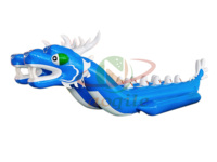 Aoqile Parc aquatique commercial de haute qualité gonflable en forme de dragon remorquable pour les événements
