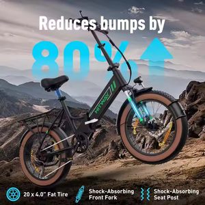 Vélo électrique BK20 48v 250w à gros pneus vélo de ville électrique facile à transporter de 20 pouces autonomie de 90km vitesse maximale 25 km/h vélo électrique - Product Image 5