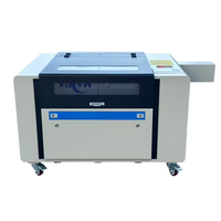Machine laser CO2 compacte LT-4060 6090 pour projets de gravure sur bois, bambou et cuir, idéale pour les loisirs créatifs et les petites entreprises à domicile, 60W 80W