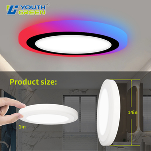 Thông Minh Ánh <span class=keywords><strong>s</strong></span>áng điều khiển bằng giọng nói Alexa RGB Dimmable Flush núi Trần Bảng điều chỉnh ánh <span class=keywords><strong>s</strong></span>áng với ánh <span class=keywords><strong>s</strong></span>áng ban đêm 2000K hoặc RGB - Product Image 3