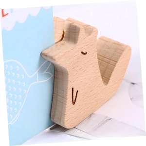 Présentoir de menu en bois massif pour bureau, porte-cartes de visite, organiseur de courrier, support pour cartes de mariage - Product Image 3