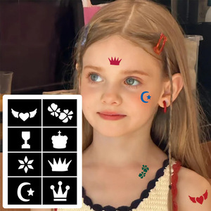 Plantilla de Tatuaje Temporal de PVC para Niños, Diseño Hueco, para Arte Corporal, Fiesta de Navidad - Product Image 3