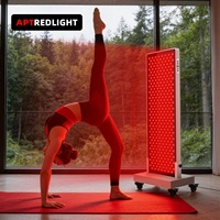 Panneau de luminothérapie rouge professionnel à 6 longueurs d'onde, design en alliage d'aluminium fin, luminothérapie rouge pour la réadaptation corporelle, la beauté