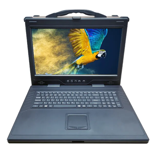 Factory 17.3-Inch HD Display Portable Industrial Computer with Reinforced Station Convenient 12/13th CPU 2xPCI Panel PC Type