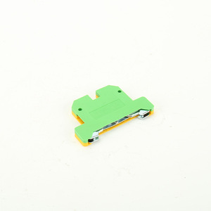 Ek2.5/35 Yellow Green Bicolor SAK JXB Series Grounding <b>Terminal</b> Block 2 Pole 100 A 11 20 Awg Copper Alloy Screw Connection - Product Image 3