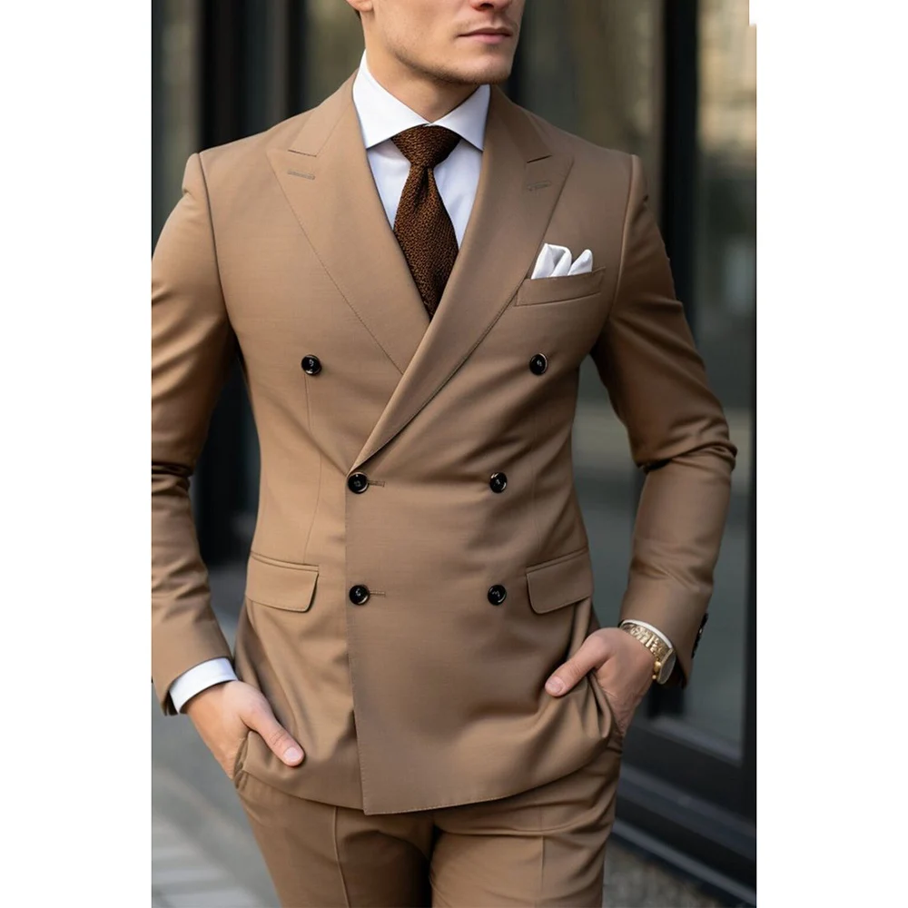 QZI Costume Homme 3 Pièces Slim Fit - Veste, Gilet Et Pantalon Élégant Coupe Moderne, Idéal Mariage, Soirée Ou Business