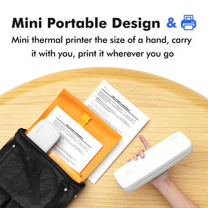 <span class=keywords><strong>Imprimante</strong></span> thermique portable A4 sans encre à <span class=keywords><strong>prix</strong></span> d'usine pour l'impression de photos et de documents, sans fil, personnalisée pour les sociétés de billetterie aérienne - Product Image 2