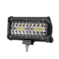 Barres lumineuses LED combinées JHS 7 pouces, faisceau spot et large, DRL, lampe de conduite tout-terrain, lampe de travail rechargeable pour voiture, camion