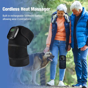 Functional Fabric Cordless Magnetic Charging 5000mah Battery Heating and Vibrating <b>Massage</b> for Knee Arm Neck Massager <b>Tool</b> - Product Image 2