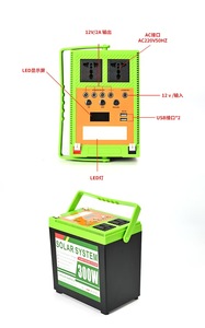 Station d'alimentation portable <span class=keywords><strong>solaire</strong></span> à batterie lithium-ion <span class=keywords><strong>pour</strong></span> camping en plein air, <span class=keywords><strong>pour</strong></span> moniteur, ventilateur, téléphone, mini-réfrigérateur - Product Image 5